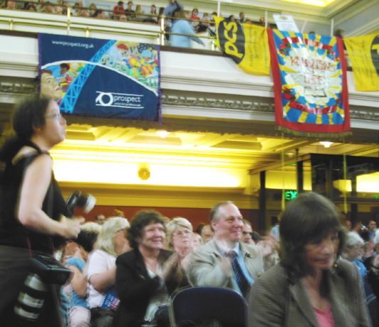 A section of the audience at Tuesday’s ‘Public Services Not Private Profit’ rally in Westminster on Tuesday