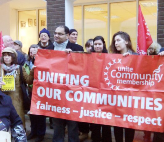 Demonstration against the TV documentary ‘Benefits Street’ which vilified the poor. The abolition of Council Tax Benefit is driving thousands more into debt