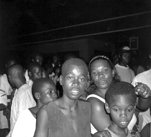 Youth on the street in Port-au-Prince – thousands are now homeless in the capital