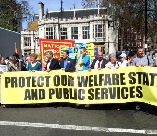 TUC march to defend the Welfare State in April last year