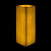 10x10x21 Flameless Extra Large Square Pillar Candle Ivory