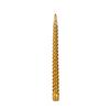 12 Inch Metallic Gold Twist Swirl Taper Candle