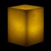 3x3x4 LED Flameless Square Pillar Candles Ivory