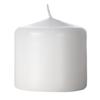 2x2 Unscented White Button Pillar Candle - Mini Pillar