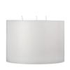 6x4 White 3 Wick Pillar Candle