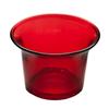 Flared Tealight Glass Cup - Red