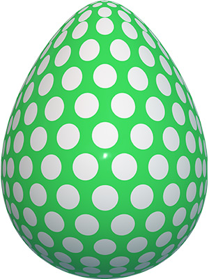 Egg Polka Green