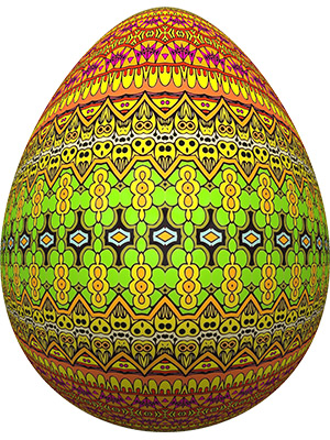 Egg Mandala Green