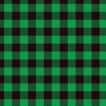 Printed Pattern Vinyl - Glossy - Green Buffalo Plaid 12" x 12" Sheet