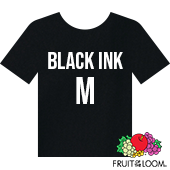 Fruit of the Loom Iconic™ T-shirt - Black Ink - Medium