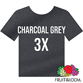 Fruit of the Loom Iconic™ T-shirt - Charcoal Grey - 3XL