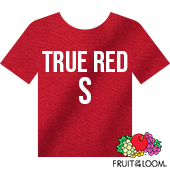 Fruit of the Loom Iconic™ T-shirt - True Red - Small