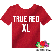 Fruit of the Loom Iconic™ T-shirt - True Red - XL