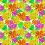 Printed Pattern Vinyl - Glossy - Citrus 12" x 12" Sheet