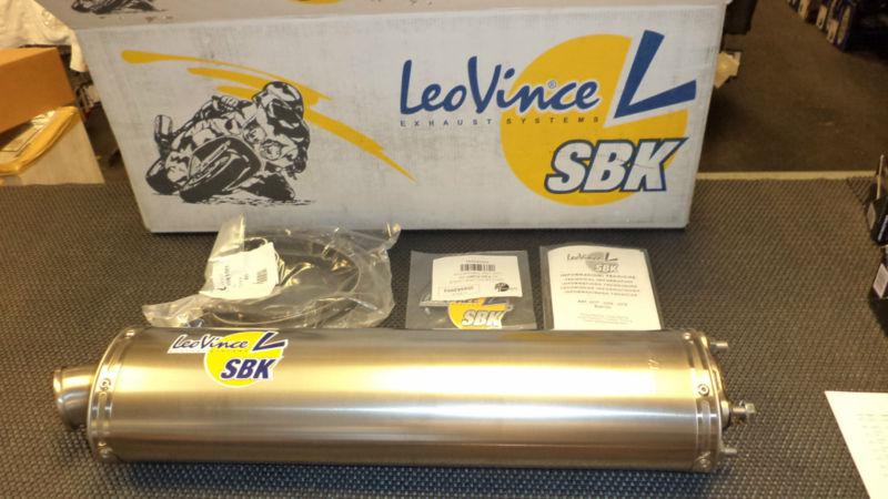 Leo vince sbk bolt on titanium oval muffler suzuki gsxr1000 gsxr750 gsxr600!!!!!