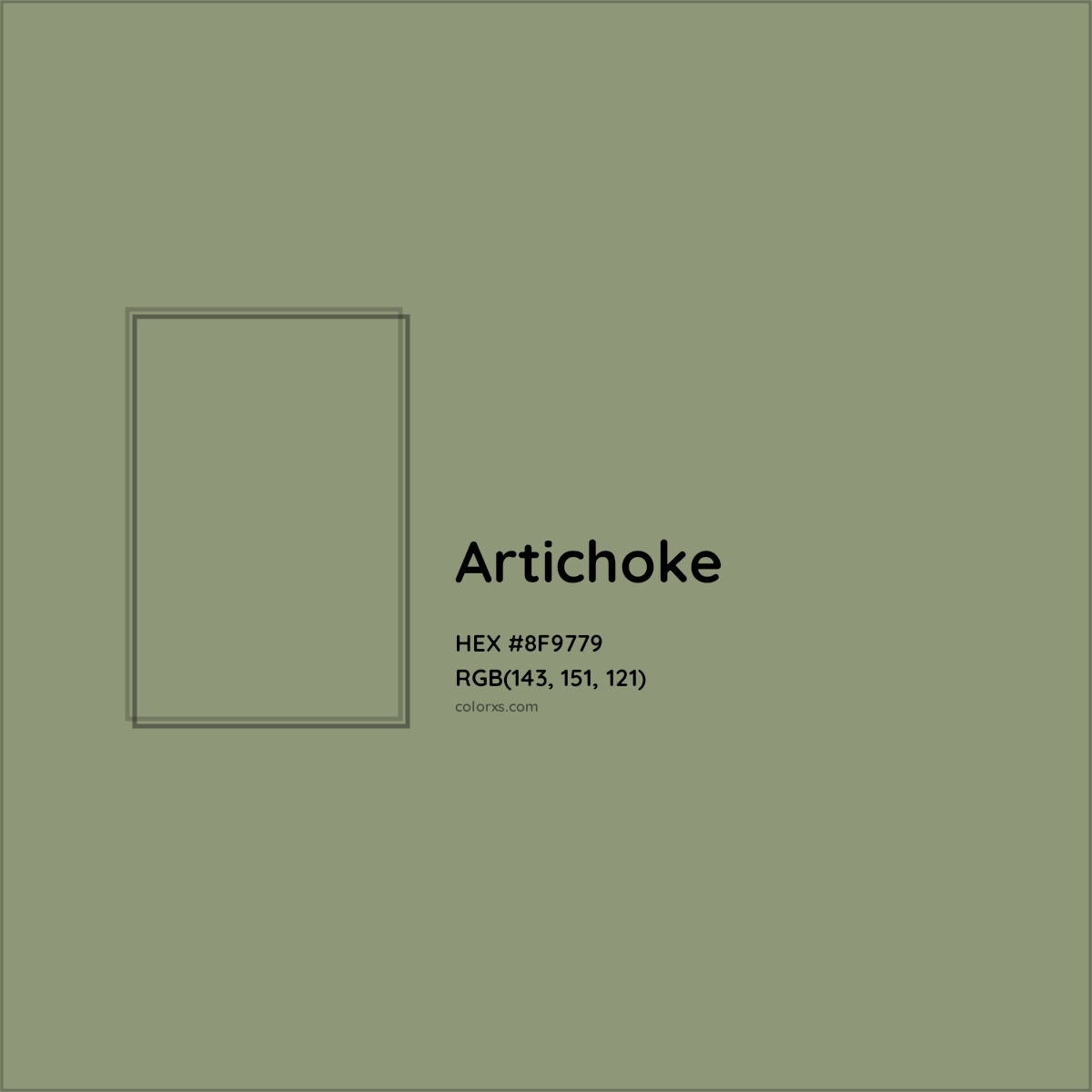 HEX #8F9779 Artichoke Color - Color Code