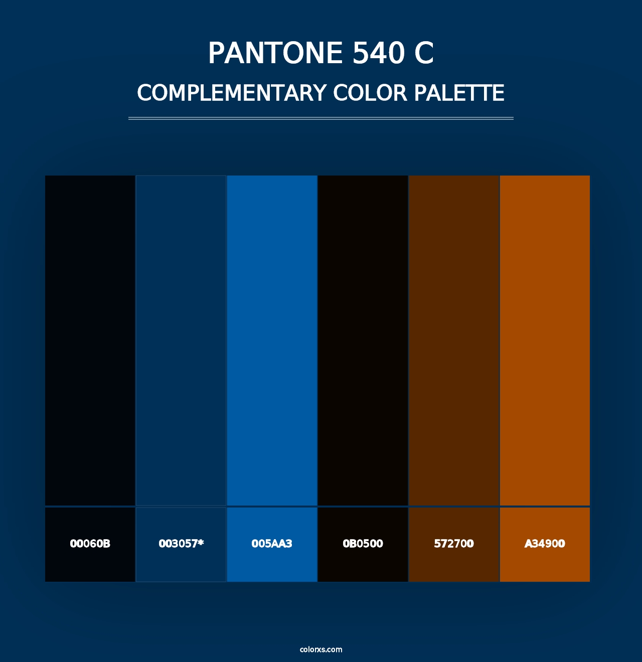 PANTONE 540 C - Complementary Color Palette