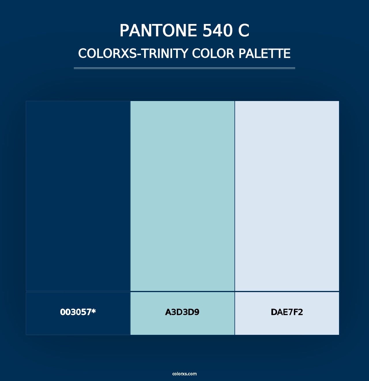 PANTONE 540 C - Colorxs Trinity Palette