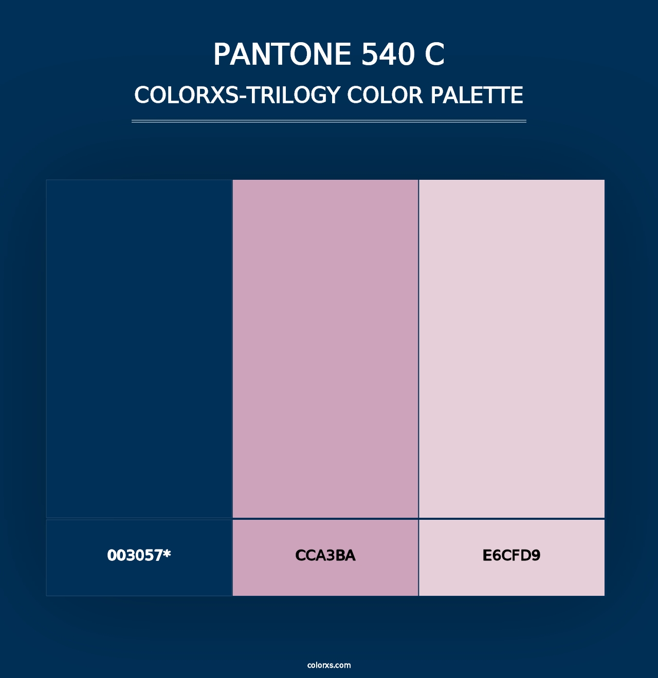 PANTONE 540 C - Colorxs Trilogy Palette