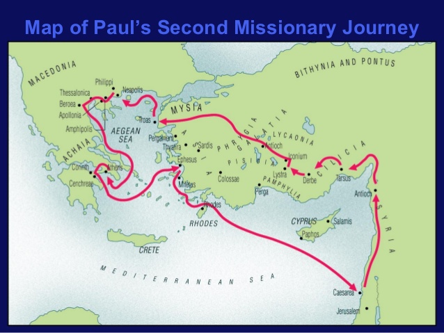 Paul's First Missionary Journey Map Printable