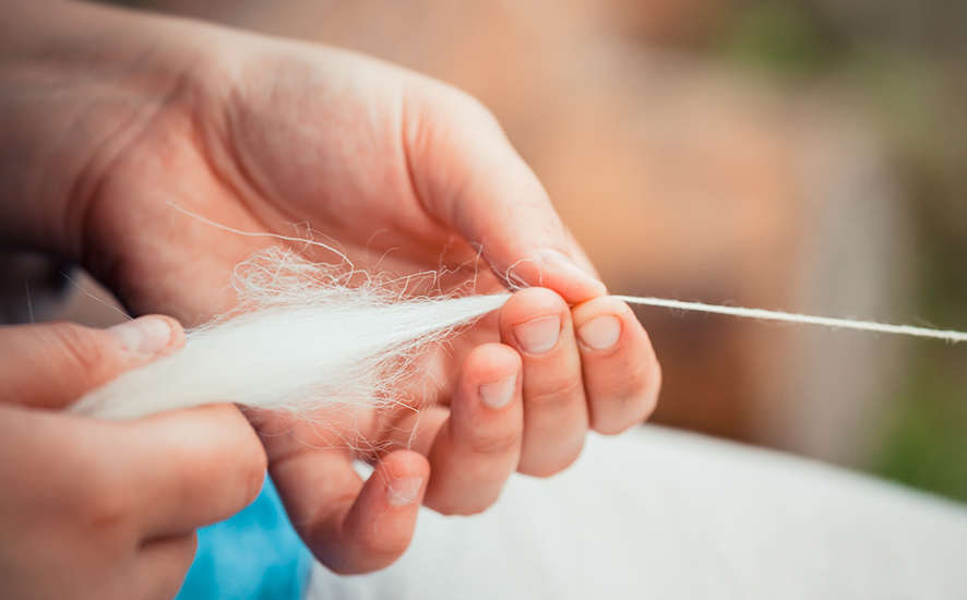 making cotton threads