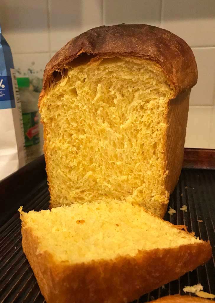 Sweet Potato Yeast Bread from a Pullman Pan.