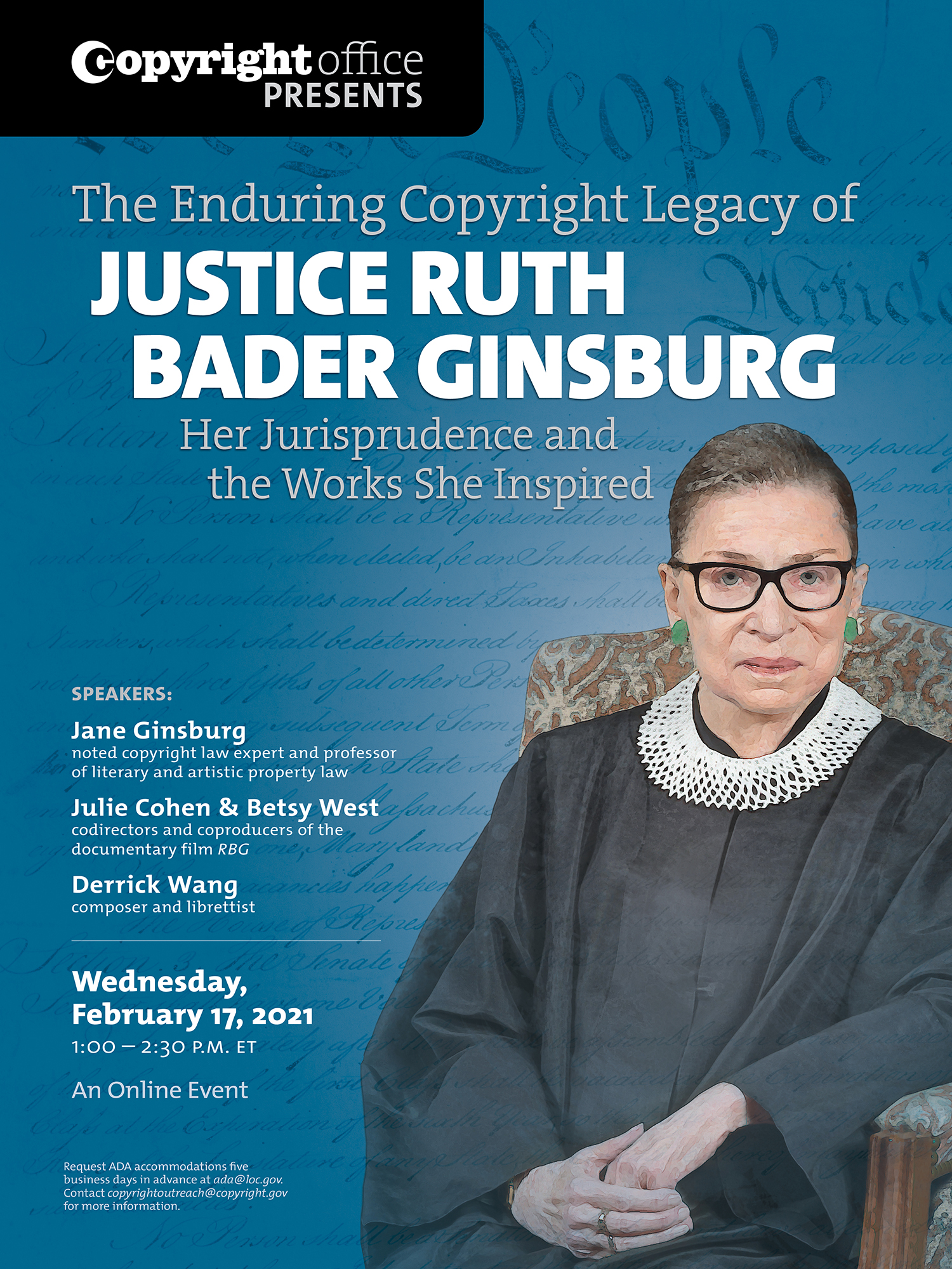 The Enduring Copyright Legacy of Justice Ruth Bader Ginsburg Flyer