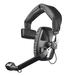 BEYERDYNAMIC DT 108 MICRO-CASQUE monoral, 50 ohms, micro 200 ohms, câble dénudé, noir