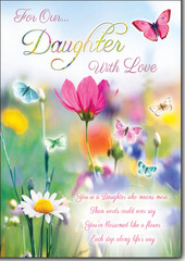 For Our Daughter with Love greeting card