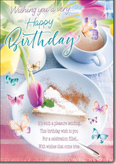 Female( Wishing you a very Happy Birthday greeting card