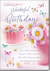 Wishing You a wonderful Birthday ( Female) greeting card