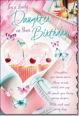 For a Lovely Daughter on your Birthday greeting card