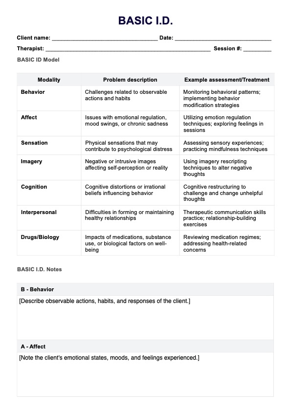 Basic ID PDF Example