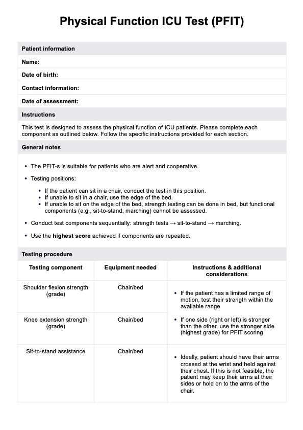 PFIT PDF Example