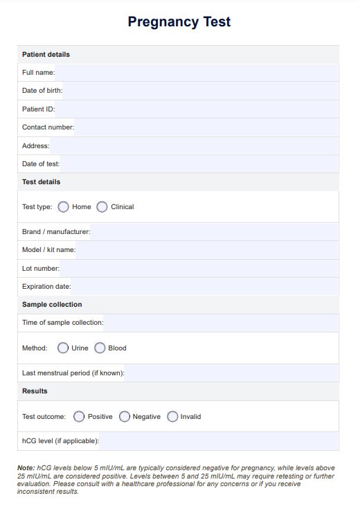 Graviditetstest PDF Example