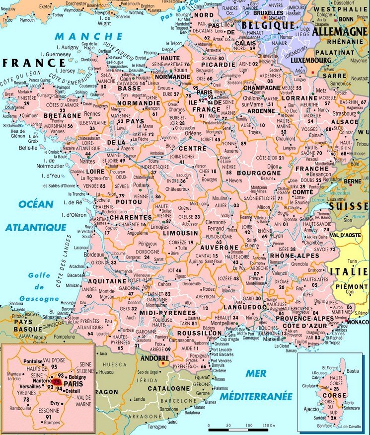 carte france villes