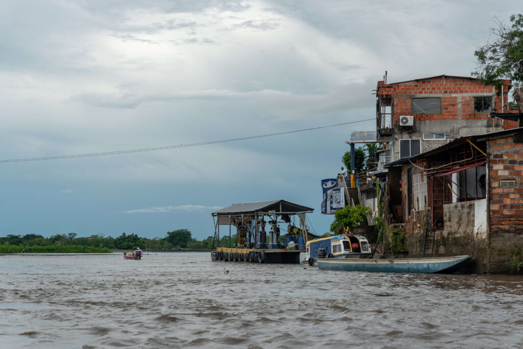 Columbia water and buildings