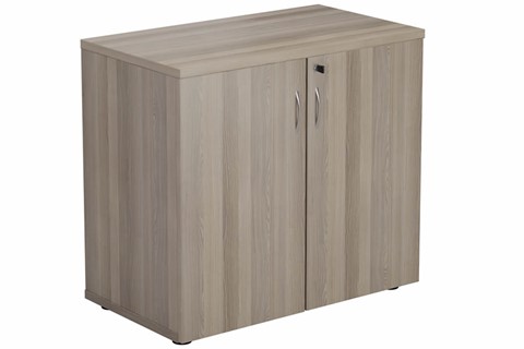 Kestral Grey Oak  Desk High Cupboard