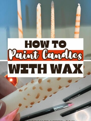 how to paint candles with wax