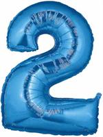 Blue Number 2 Balloon