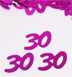 Number 30 Confetti Fuchsia