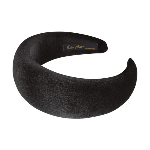 Paris Mode Velvet 6 Cm Padded Headband Black