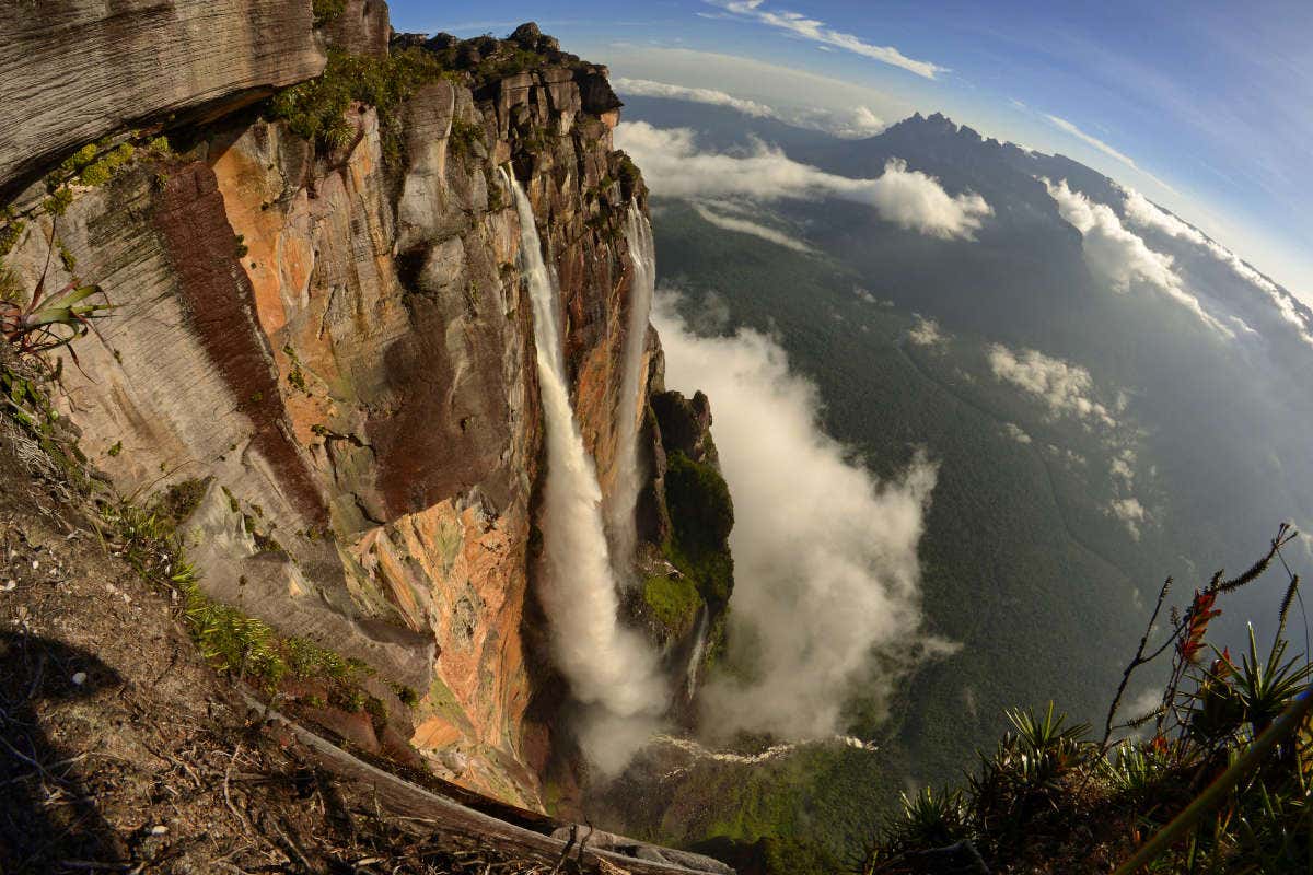 Vista aérea del Salto del Ángel