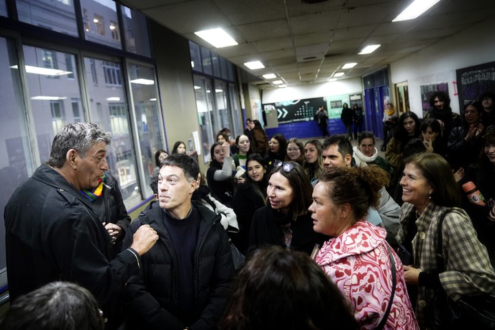 El investigador y crítico Daniel Link dio su última clase la facultad de Filosofía y Letras de la UBA. Fotos Emmanuel Fernández.