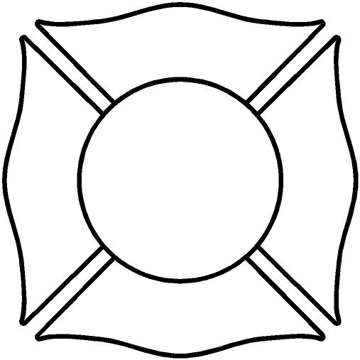 Blank Maltese Cross Template