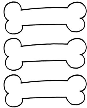 Template Dog Bones - ClipArt Best