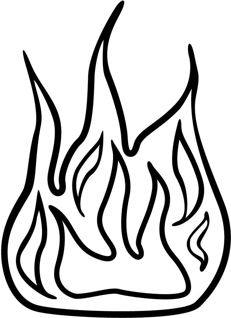 Outline Fire Clipart Black And White With These Fire Clip Art - Vrogue