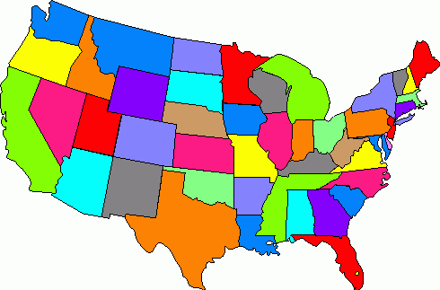 United States Map Clip Art : States United Clip Map Clipart Vector ...