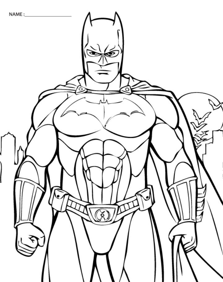 Free Printable Batman Coloring Pages