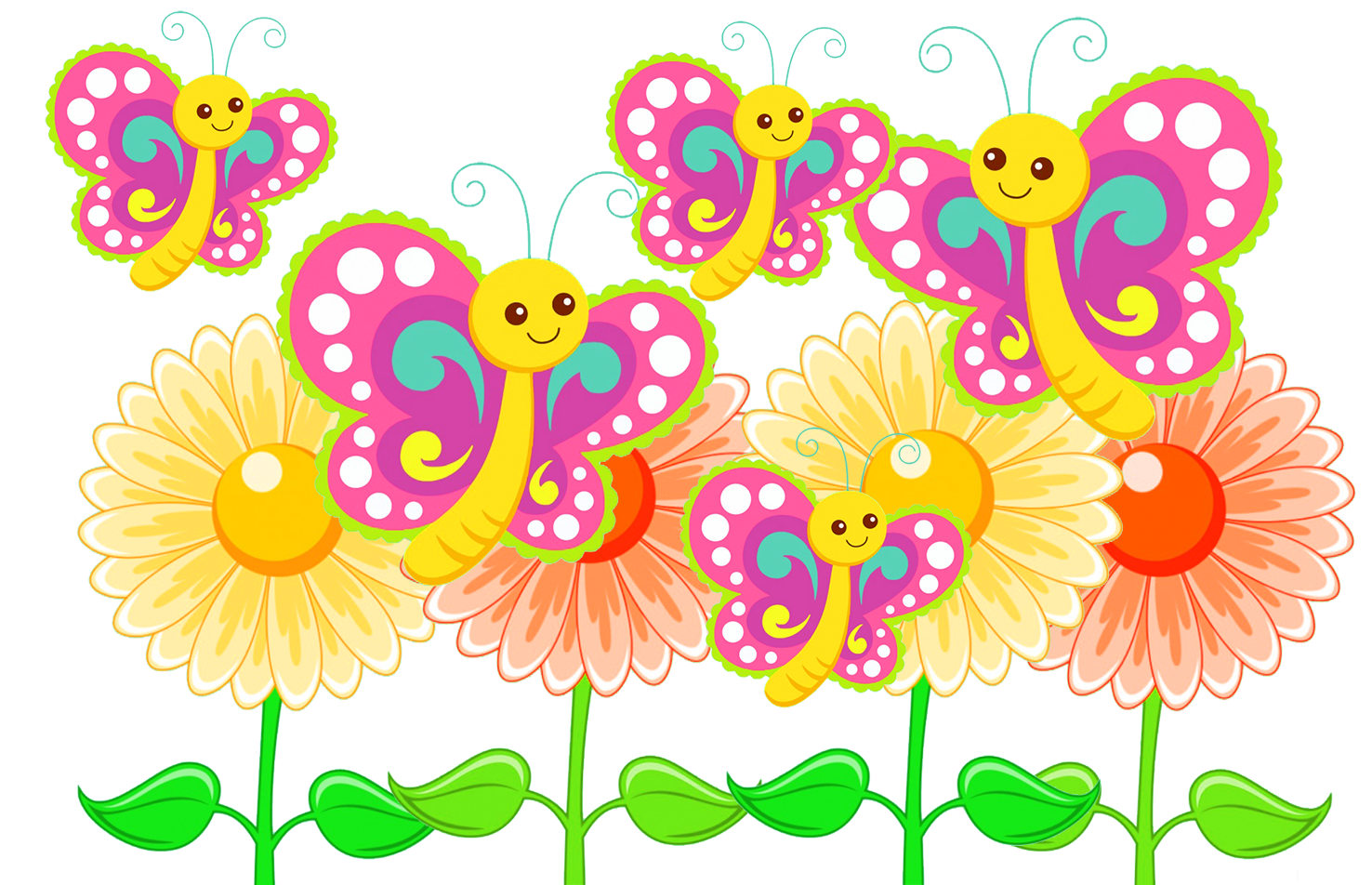 cute yellow butterfly clipart png